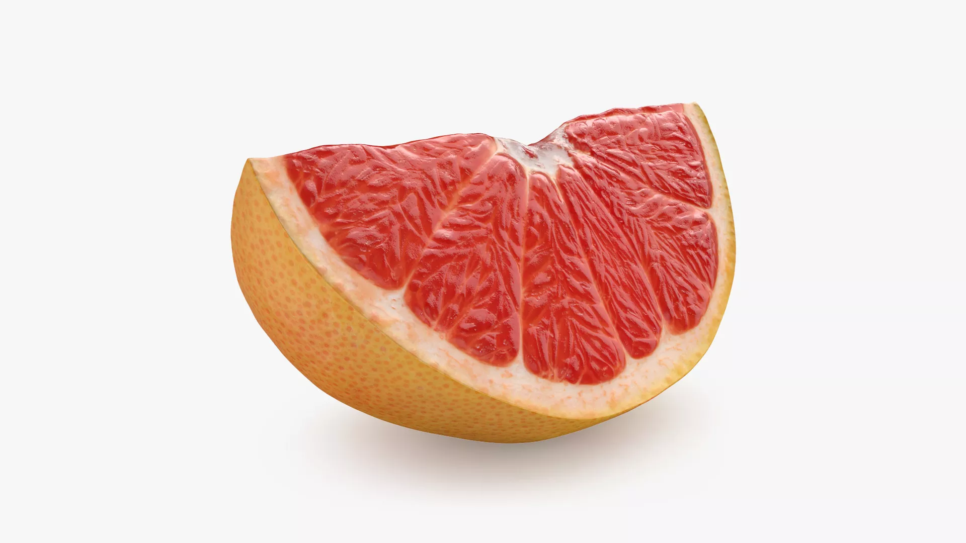 Grapefruit Slice Low-poly 3D model