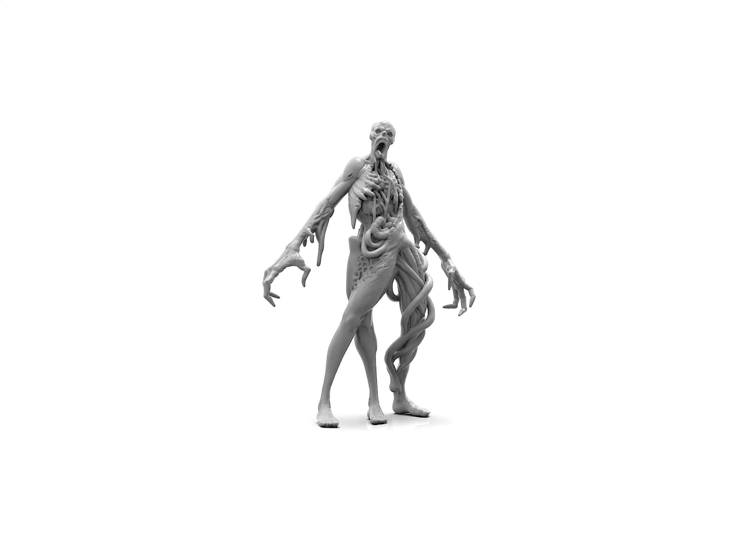 Abomination Zombie Monster 3D Printable Sculpture 3D print model