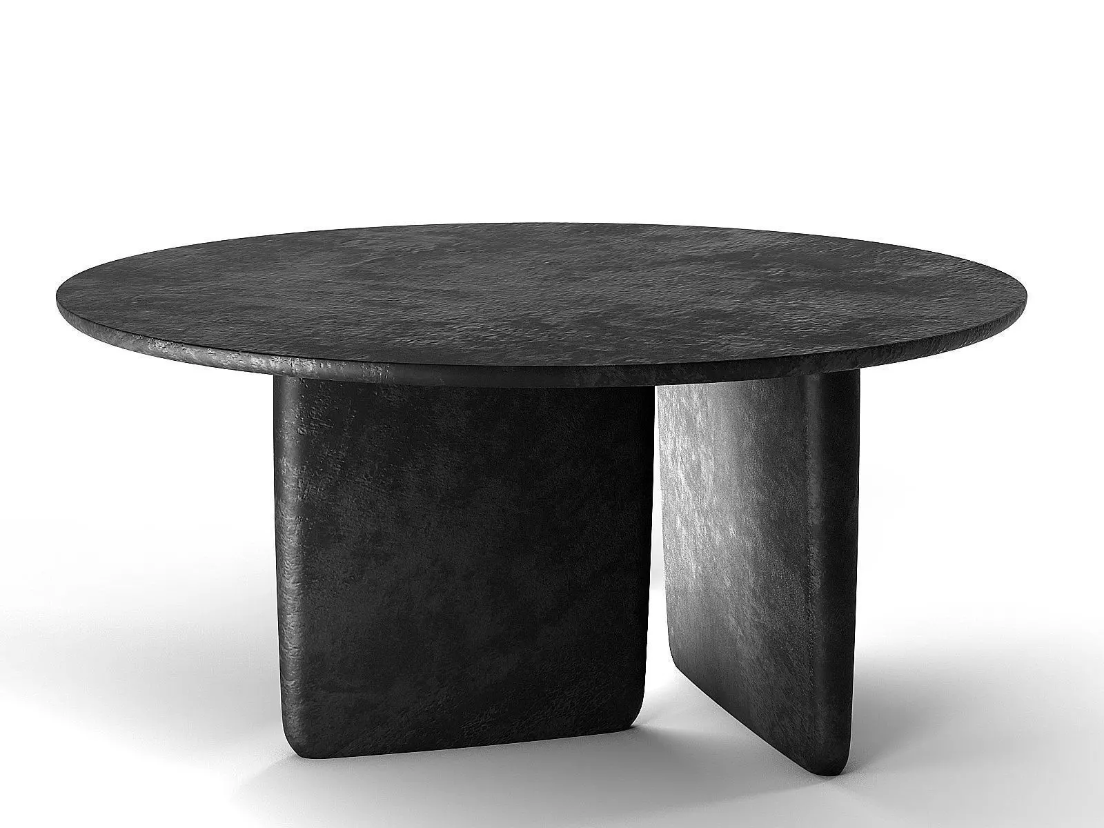 Tobi-Ishi table with rectangular shape 3D model_9