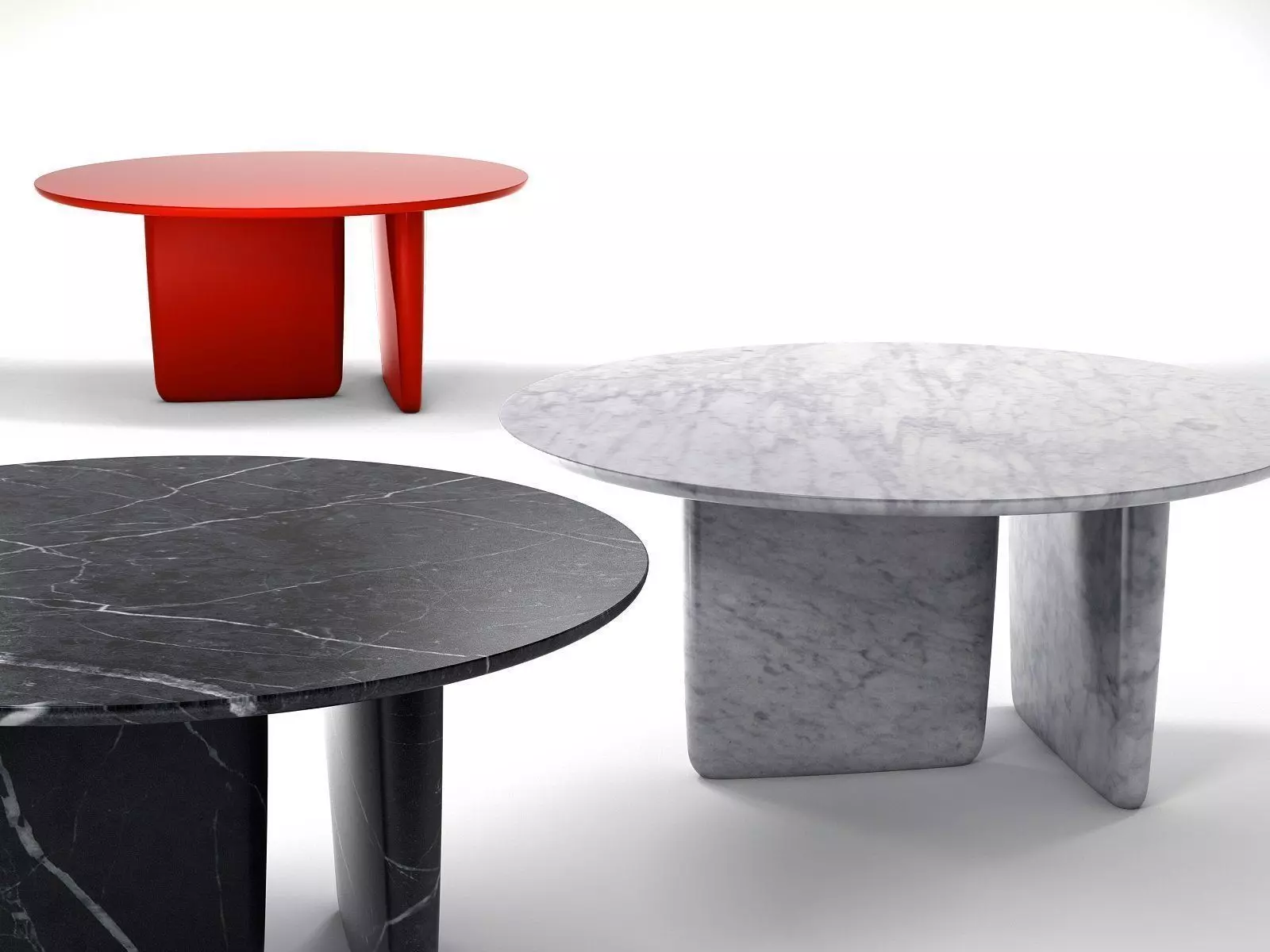 Tobi-Ishi table with rectangular shape 3D model_0