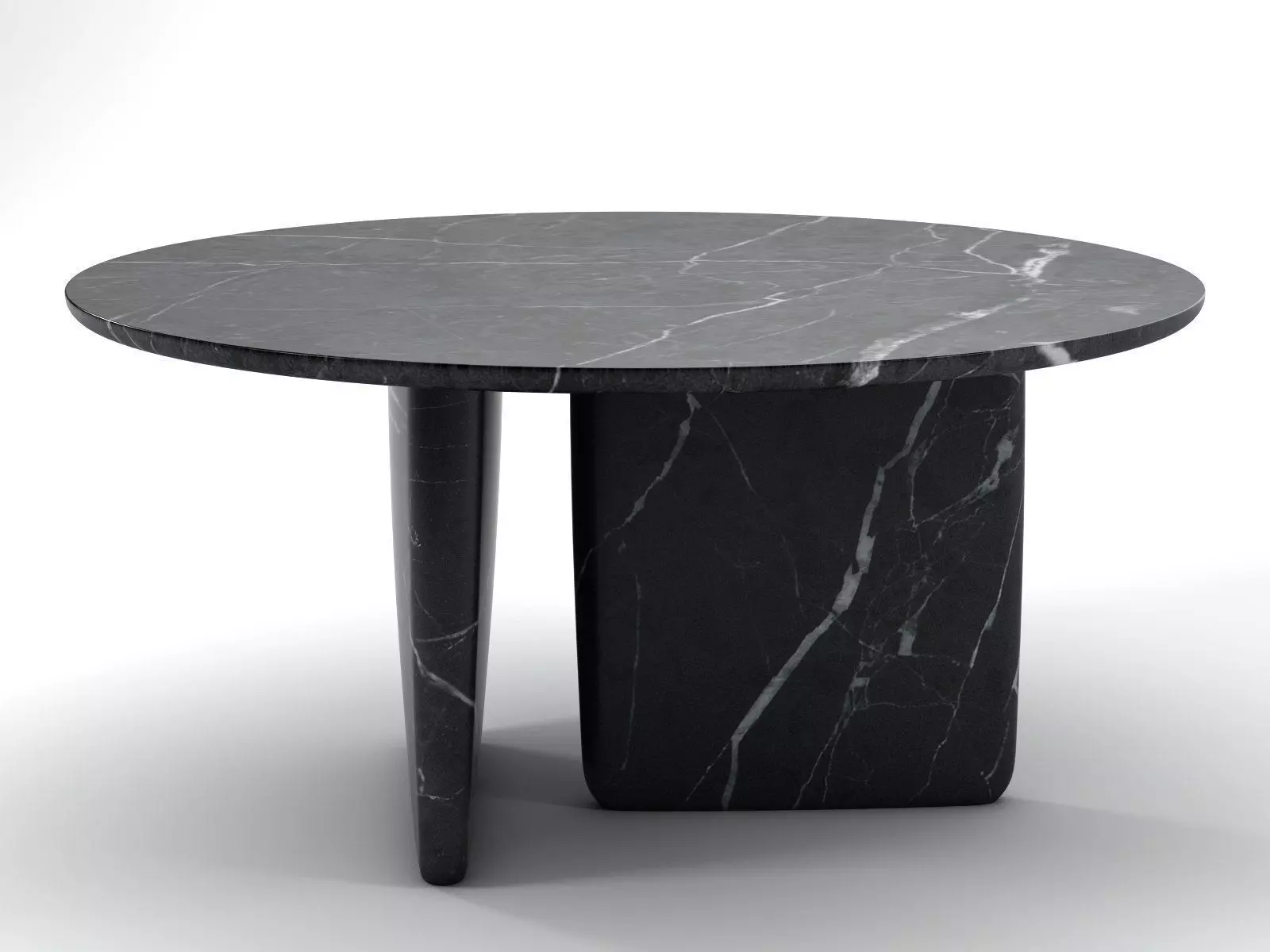 Tobi-Ishi table with rectangular shape 3D model_2