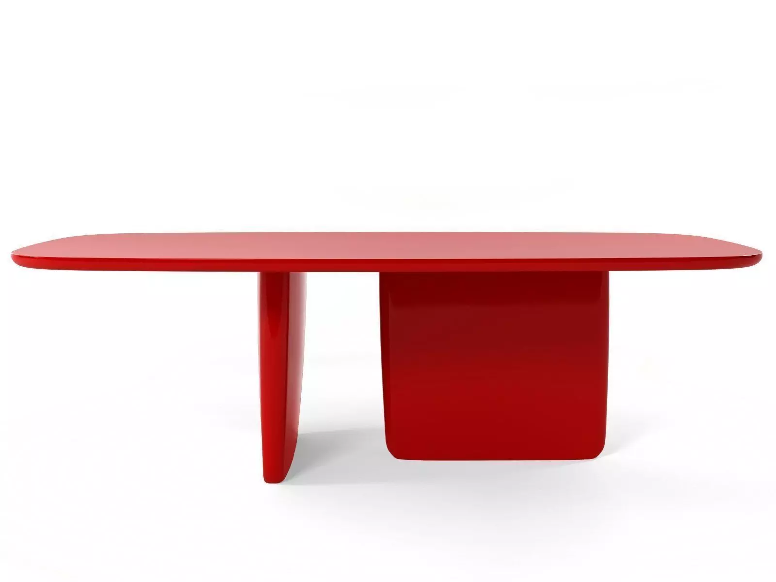 Tobi-Ishi table with rectangular shape 3D model_6
