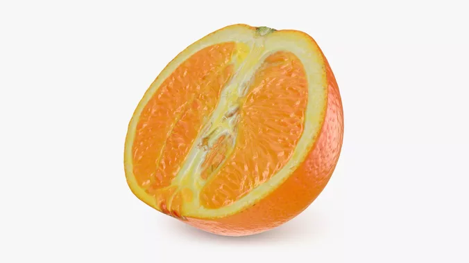 Cut Half Orange 01
