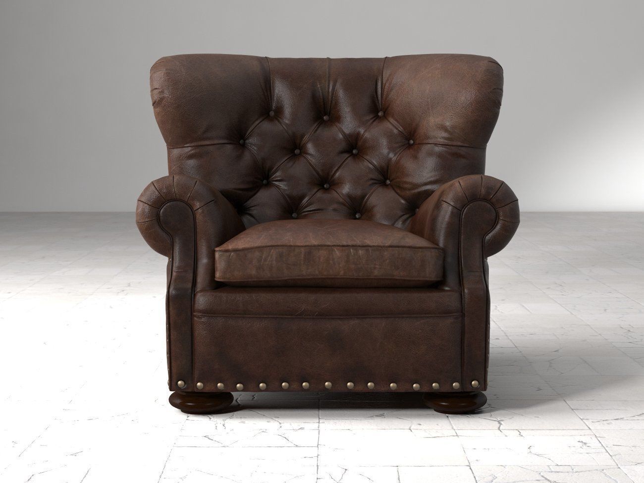 Churchill Leather Chair With Nailheads Cgtrader Churchill Leather Chair With Nailheads Model Max Obj Mtl Fbx C4d Unitypackage Prefab Pdf 2
