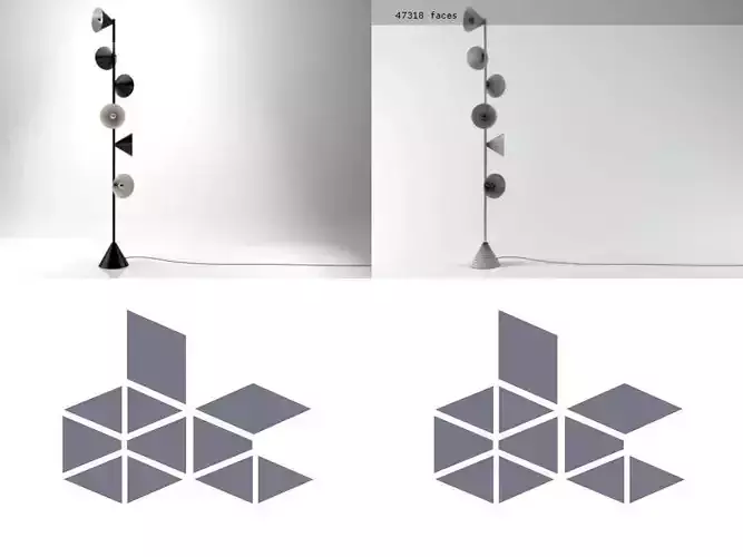 Vertical 1 floor lamp