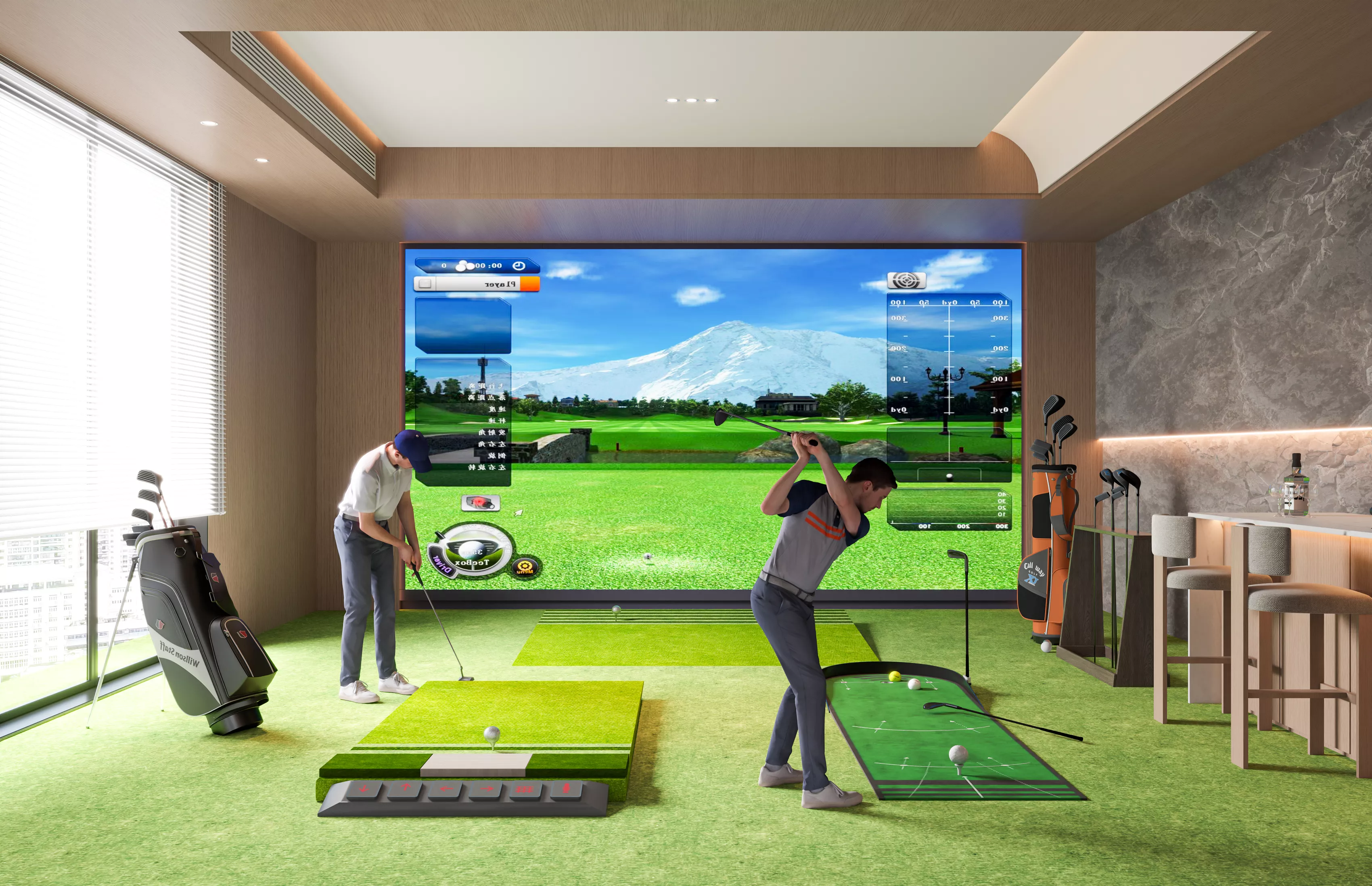 spin golf Low-poly 3D model