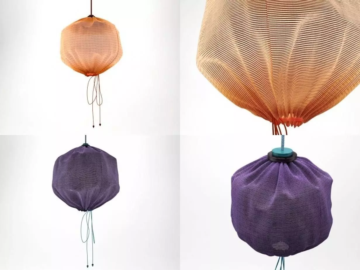 Drawstring Lamp 3D model_6