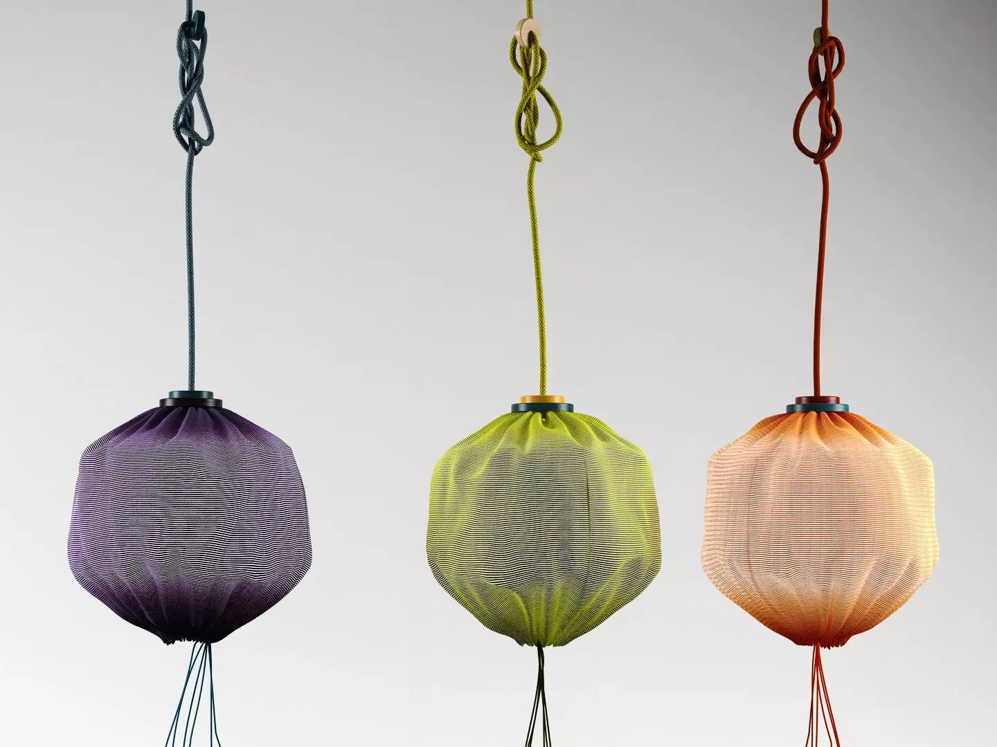 Drawstring Lamp 3D model_3