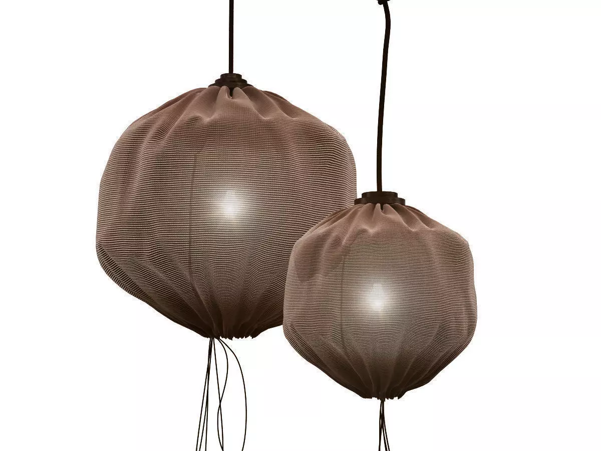 Drawstring Lamp 3D model_1