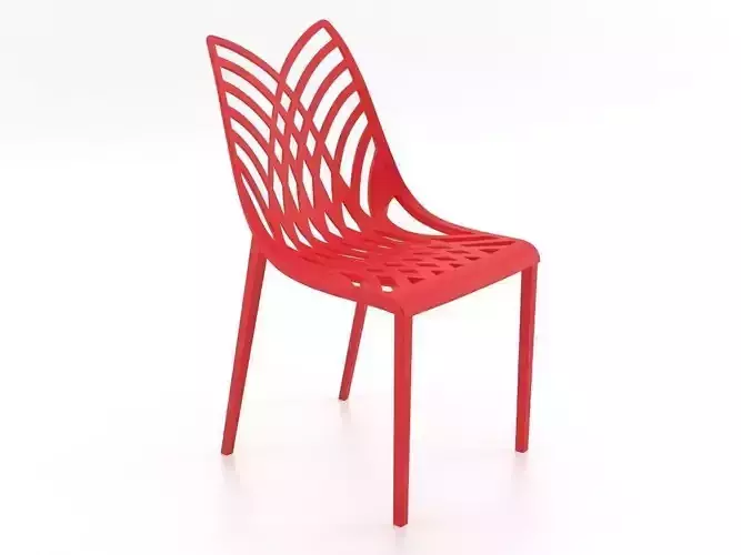 Opera plastic chair 3D model