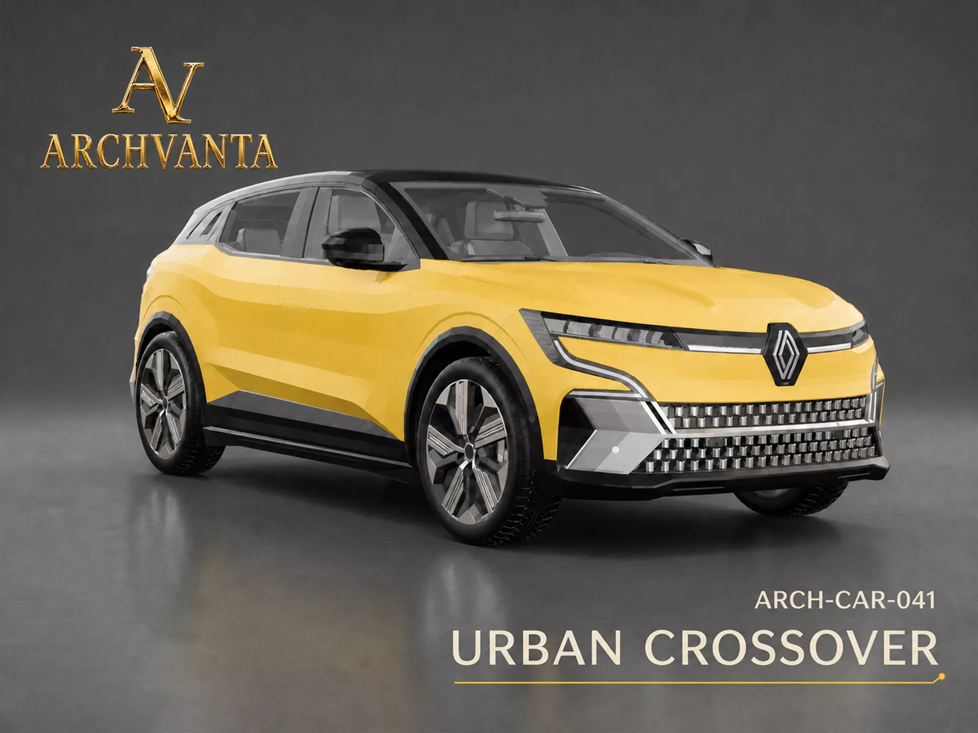 Urban Crossover SUV - High Detail 3D Model 3D model