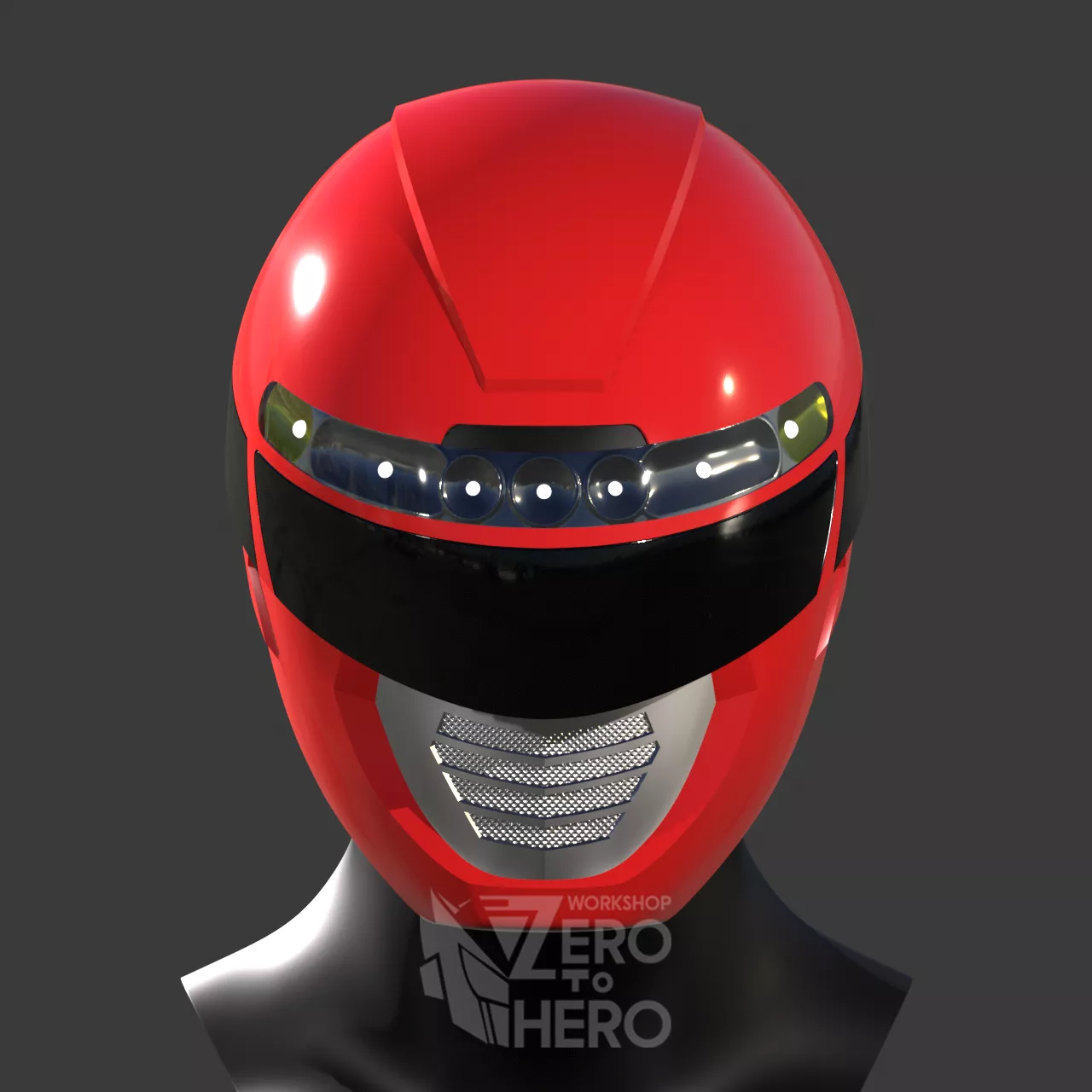 Power Ranger Operation Overdrive Red Ranger Helmet 3D print model