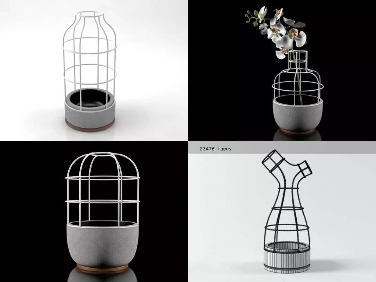 V4 vases 3D model_5
