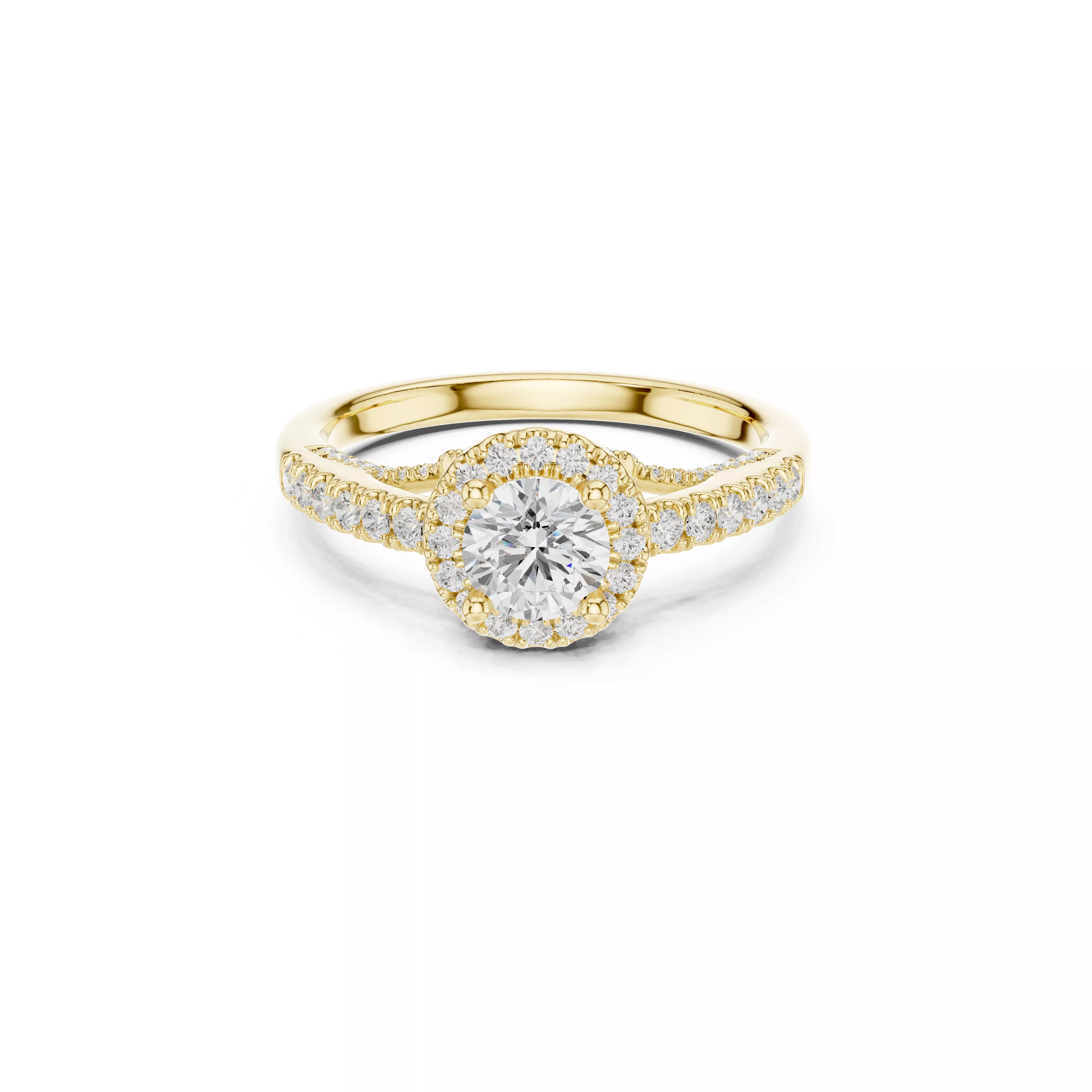 Buy Diamond Ring CAD Engagement Wedding Jewelry STL 3DM R3240 3D print model