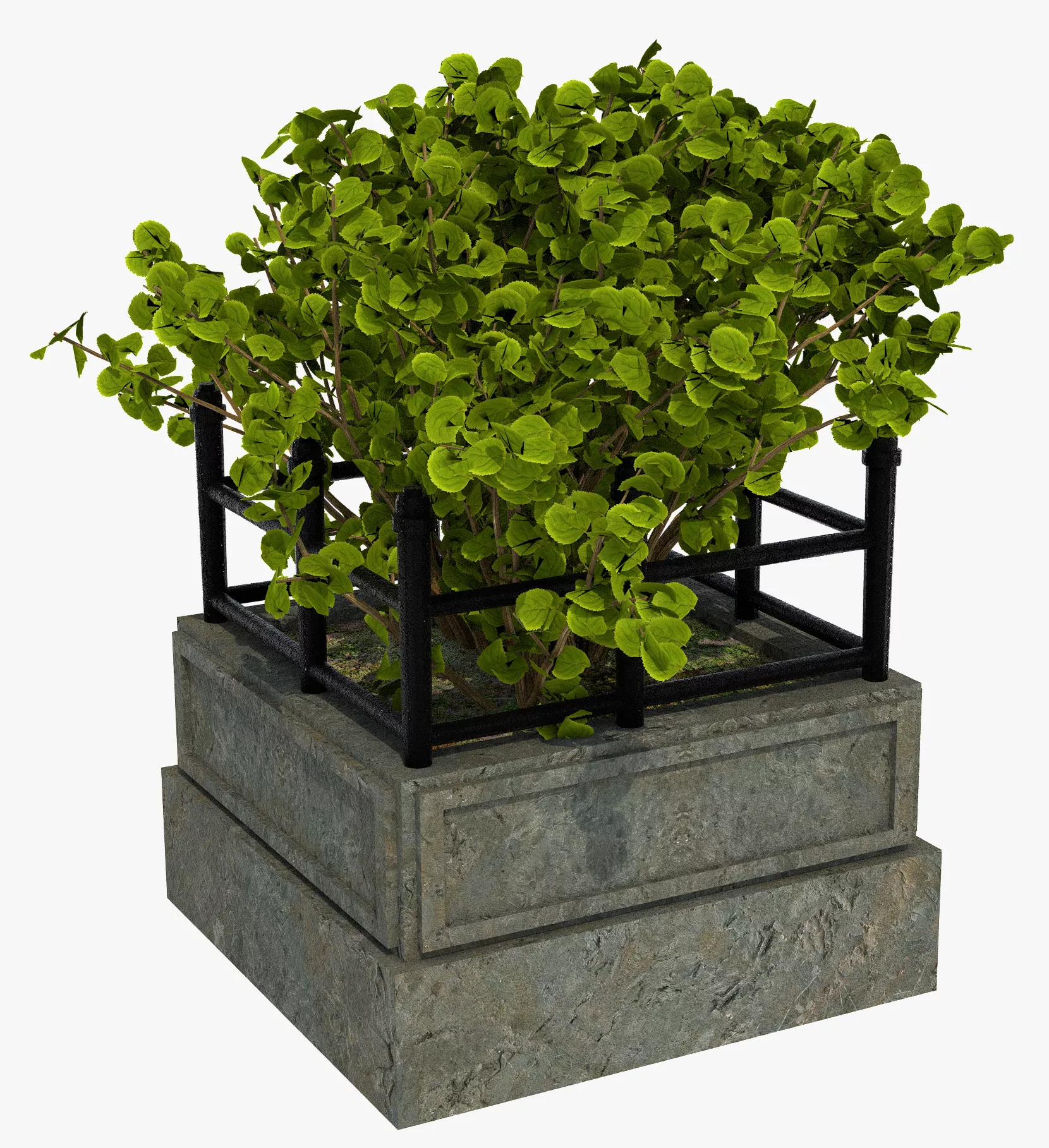 Classic Plant Pot Street Free 3D model