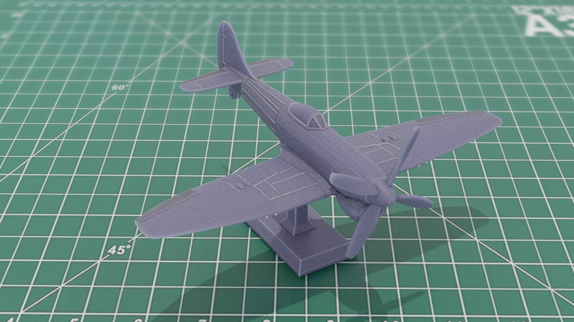 Hawker Tempest RAF WW2 Fighter Bomber 3D print model
