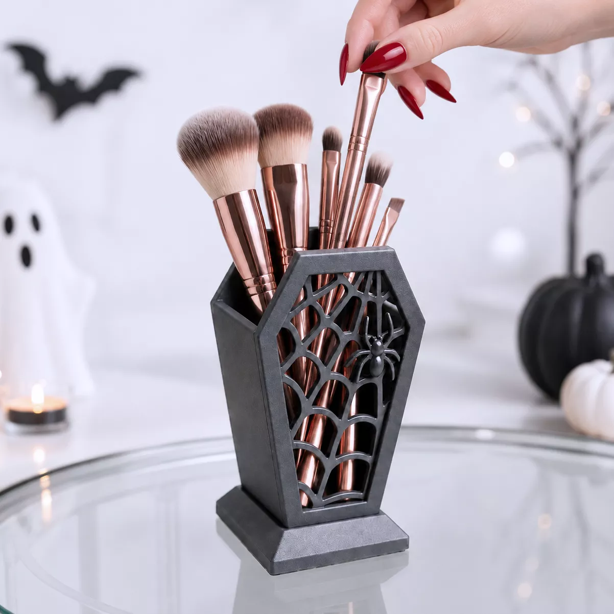 Coffin Makeup Organizer - Gothic Storage Holder 3D print model
