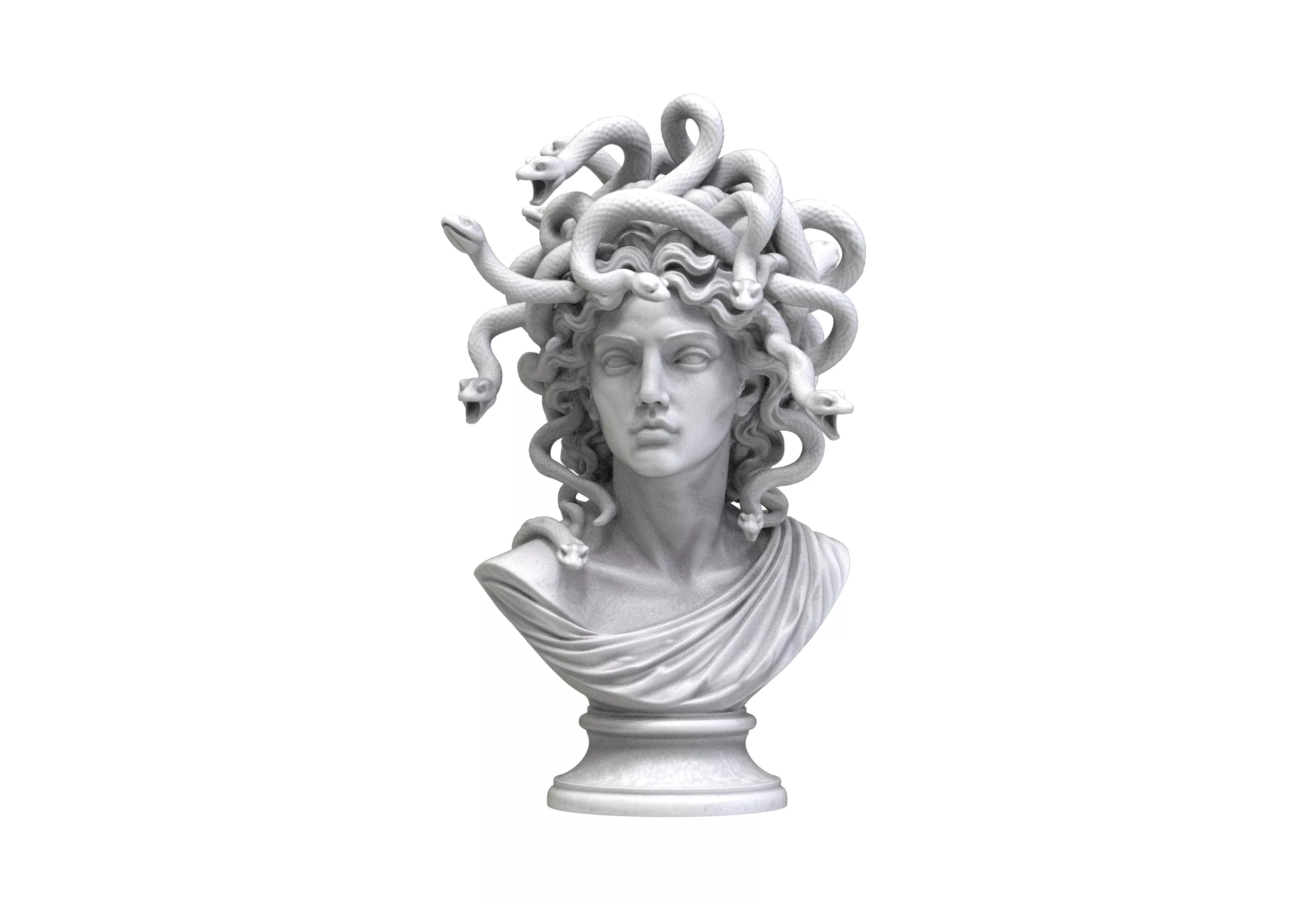 Medusa Bust - Greek Mythology Sculpture 3D print model