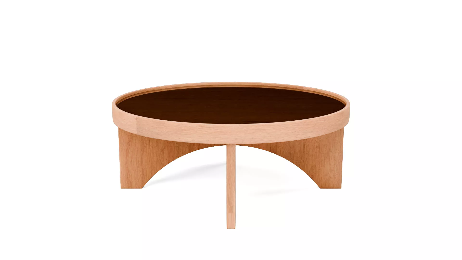 IKEA STOCKHOLM 2025 Coffee table with wood and glass 3D model