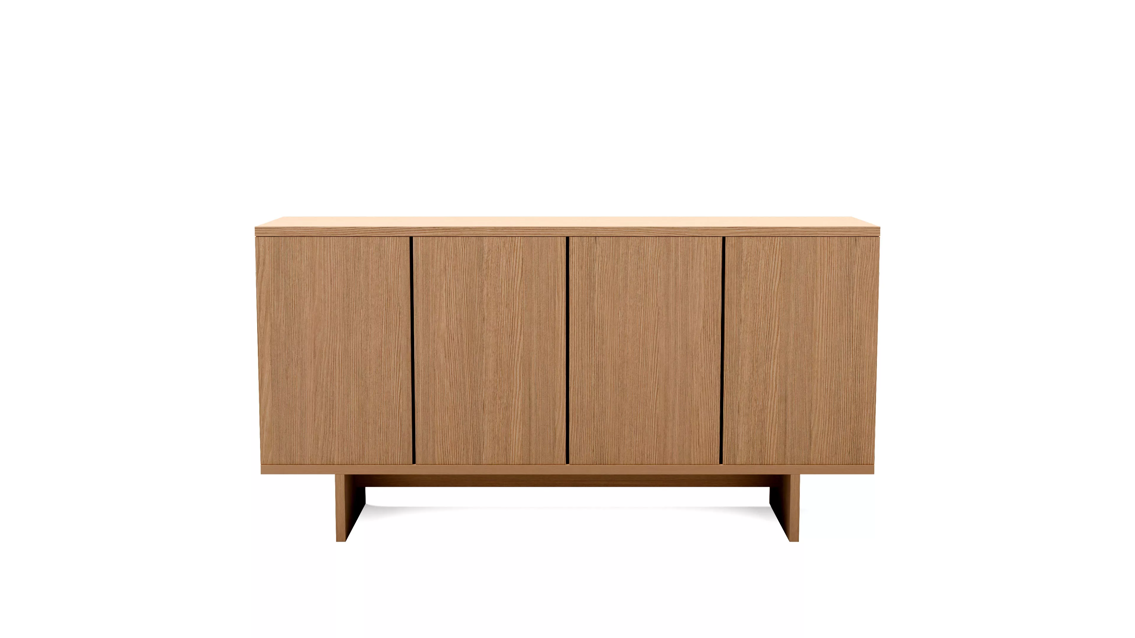 IKEA STOCKHOLM 2025 Sideboard with oak veneer finish 3D model