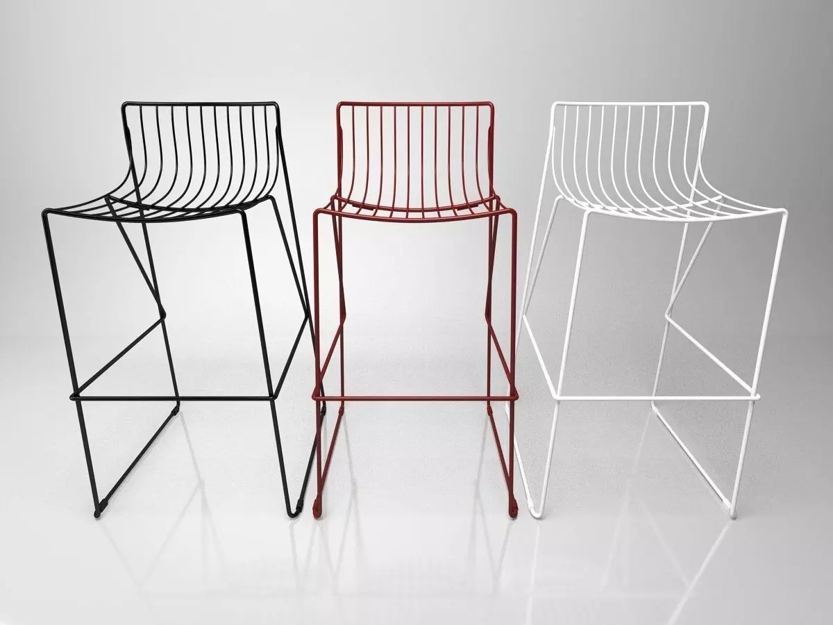 Tio Bar Stool 3D model_1
