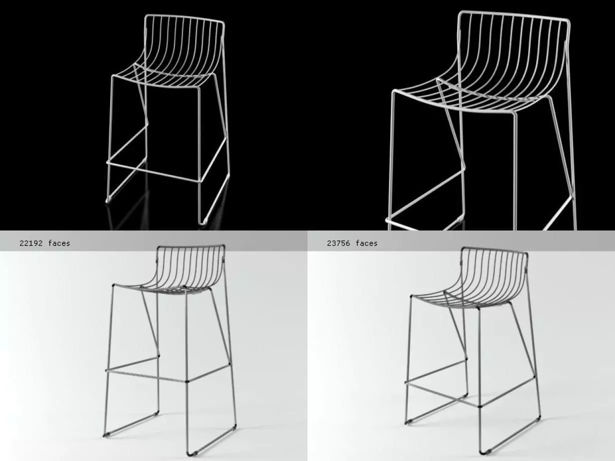 Tio Bar Stool 3D model_4