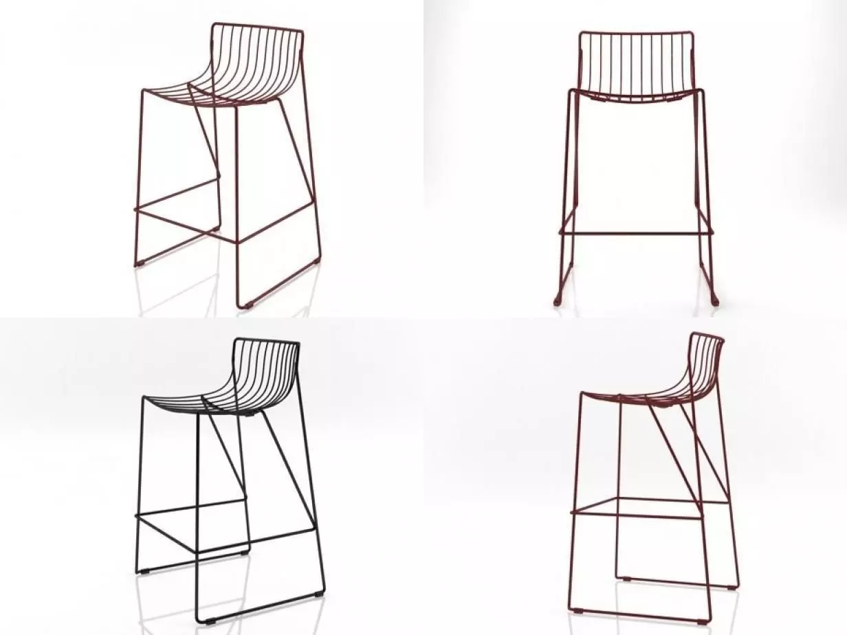 Tio Bar Stool 3D model_3