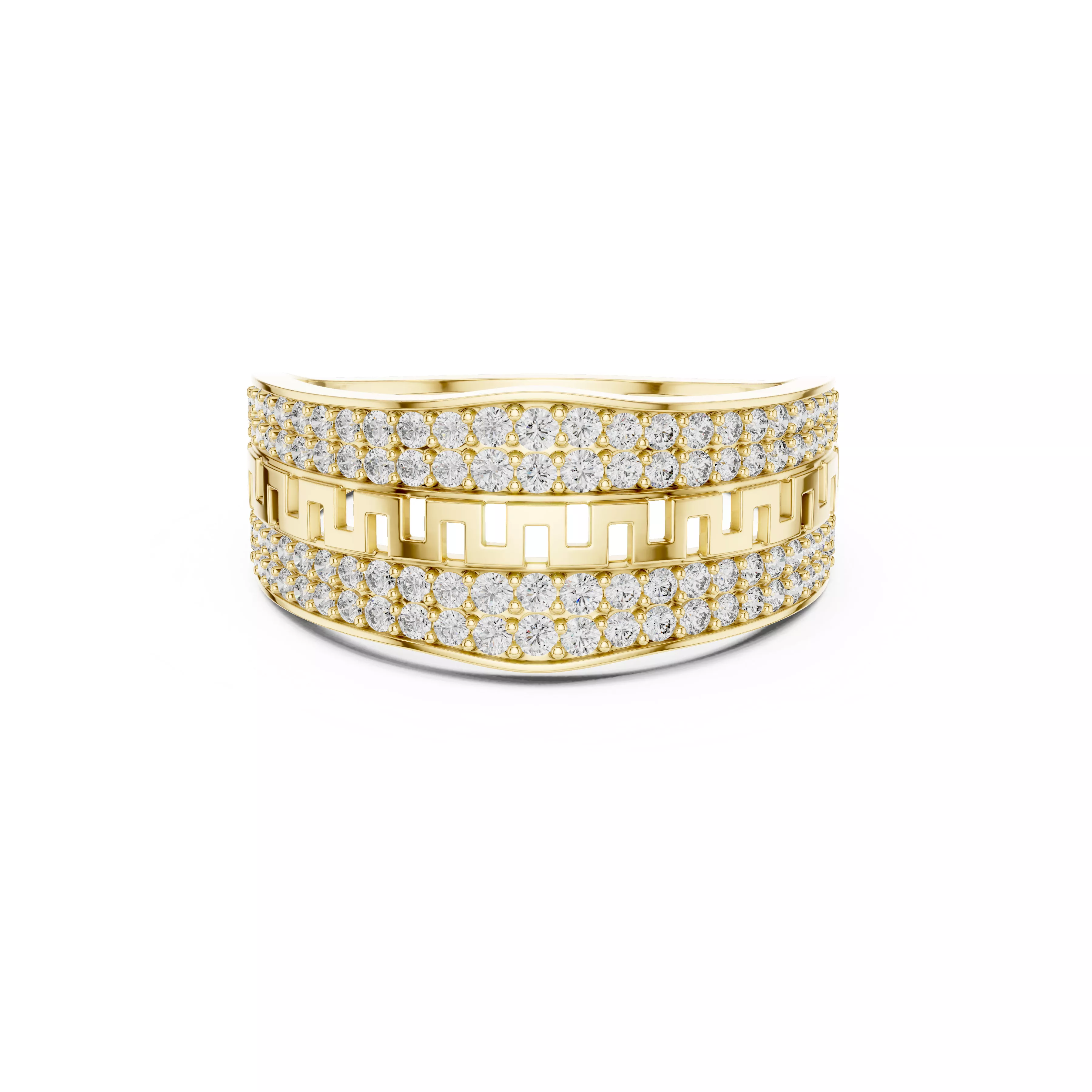 Buy Diamond Ring CAD Design STL 3DM Gold Ring Band R1051 3D print model