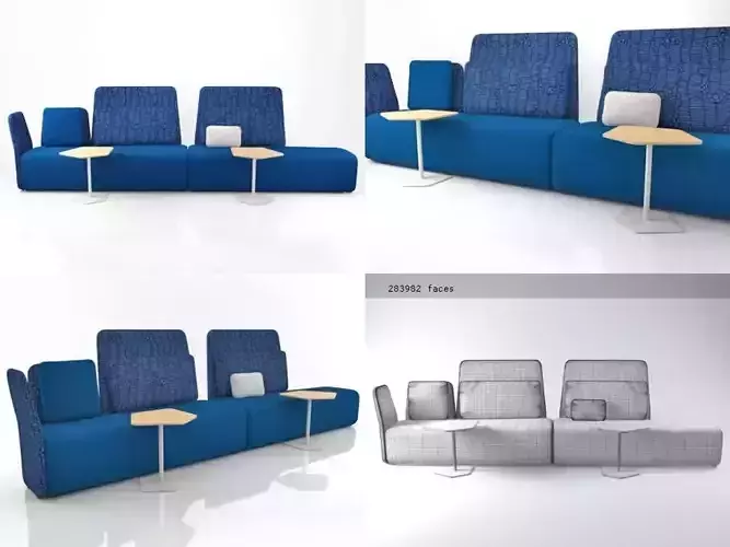 Pebble Set 4 sofa and coffee table