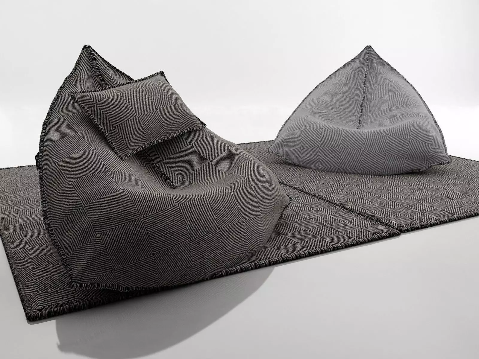 Sail Bean Bag 3D model_5