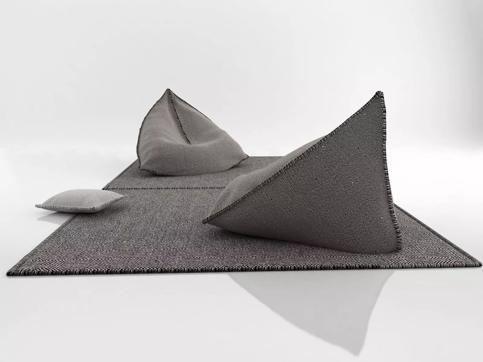 Sail Bean Bag 3D model_2