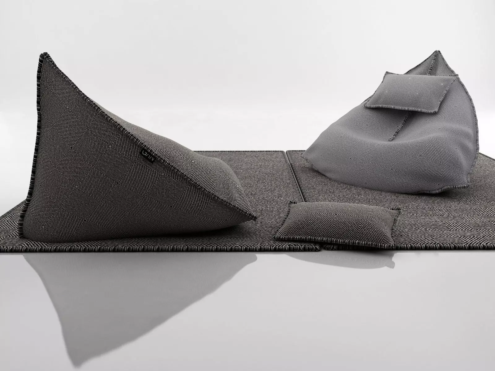 Sail Bean Bag 3D model_4