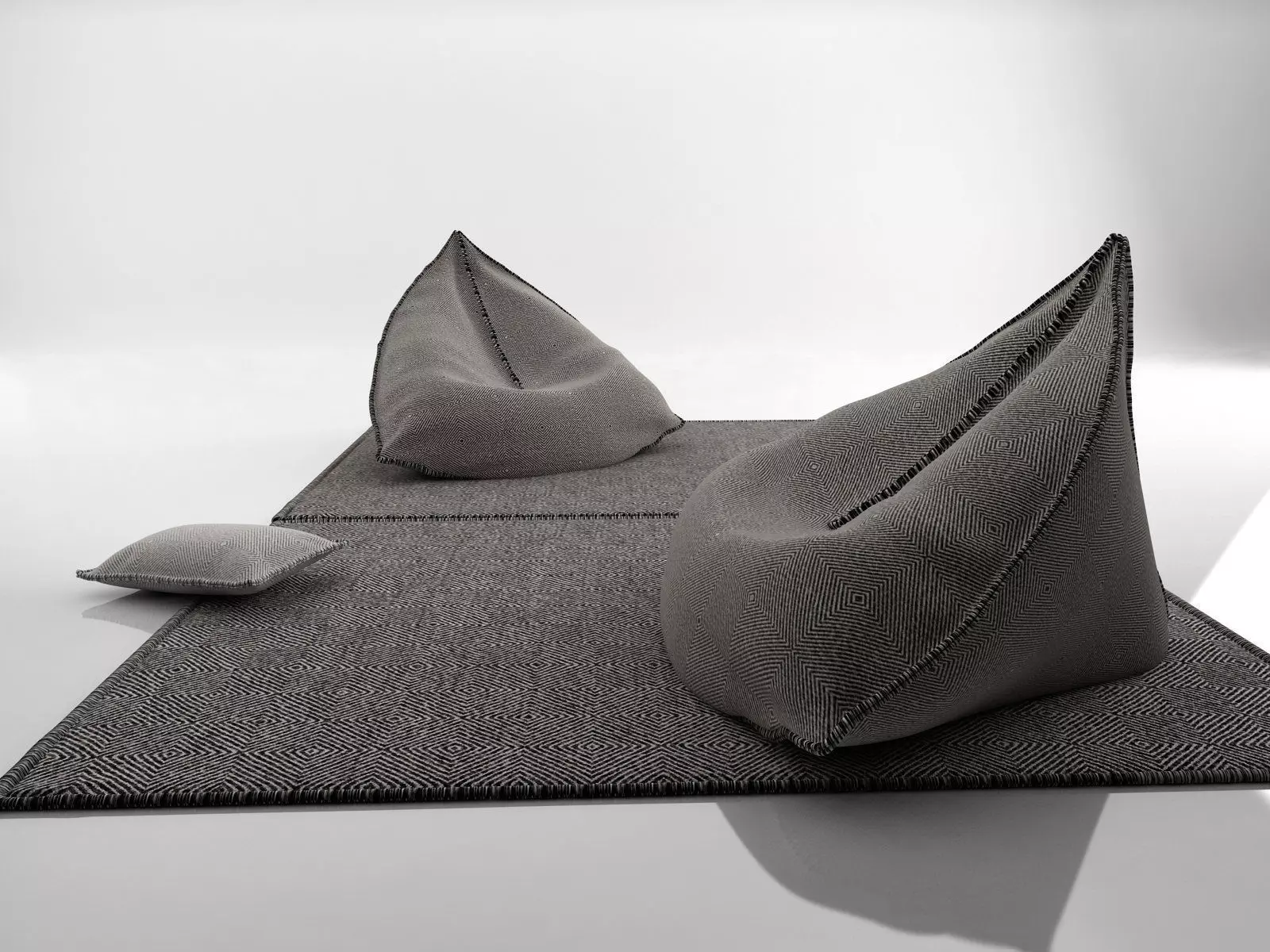 Sail Bean Bag 3D model_3