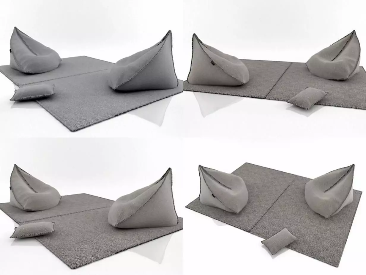 Sail Bean Bag 3D model_6