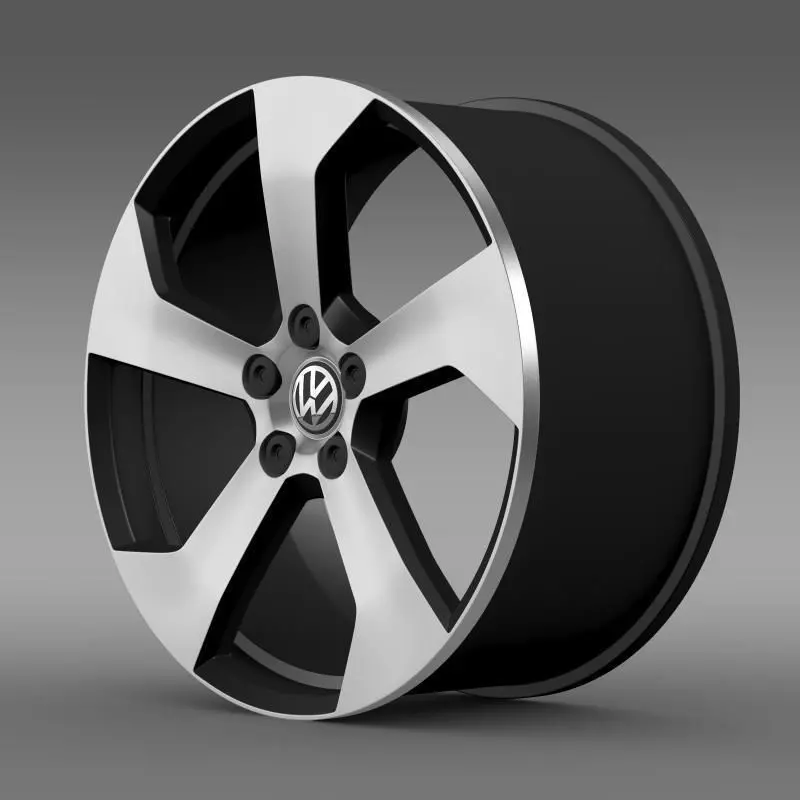 Volkswagen Golf GTI rim 2 3D model | CGTrader