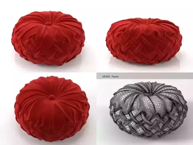 Round Pintuck Pillow