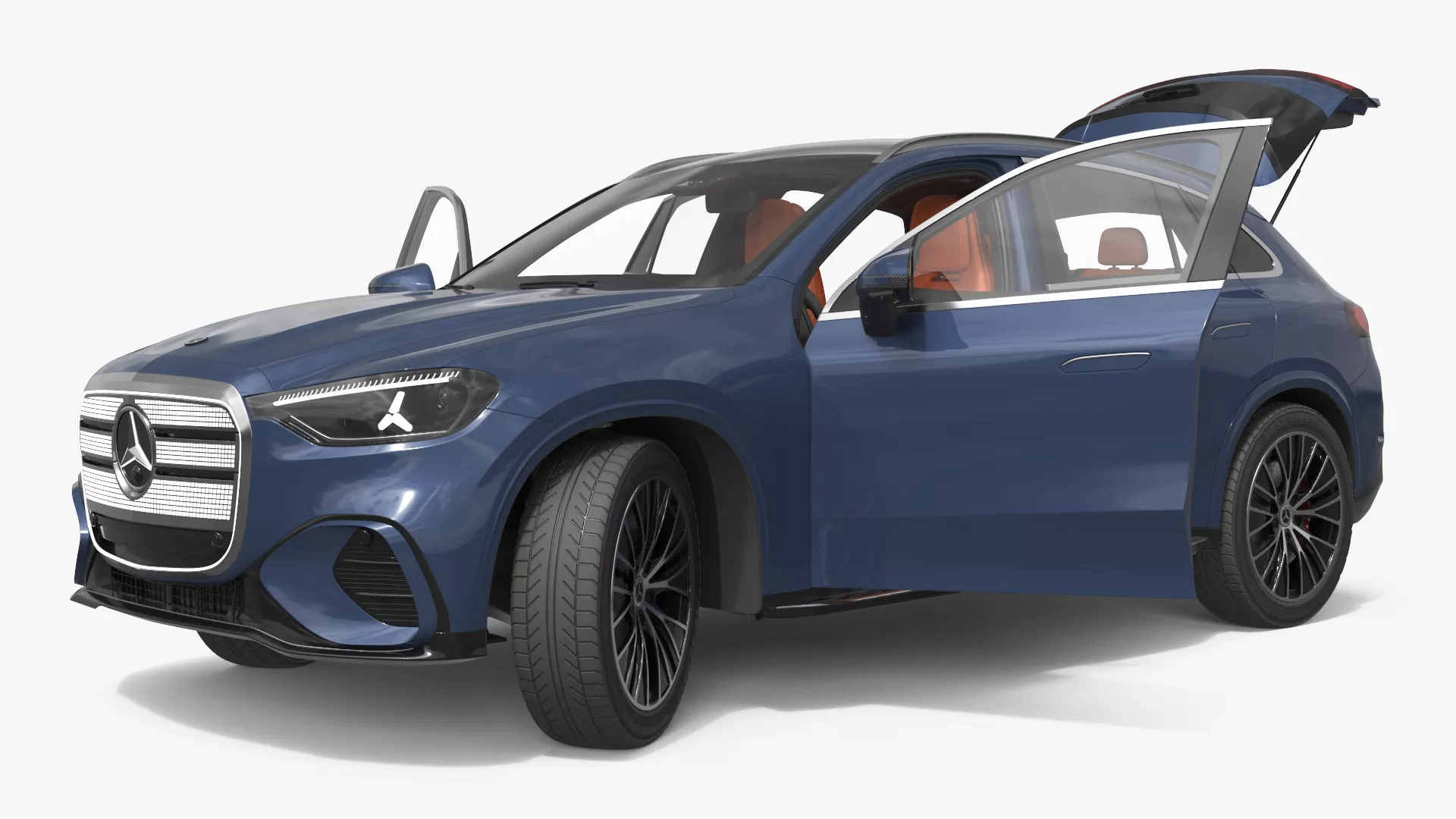 2027 Mercedes-Benz GLC EV SUV Rigged for Cinema 4D 3D model