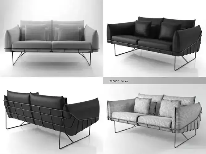 Wireframe sofa 2 seat