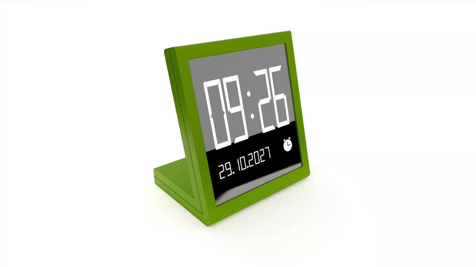 DESKTOP CLOCK 05 Low-poly 3D model