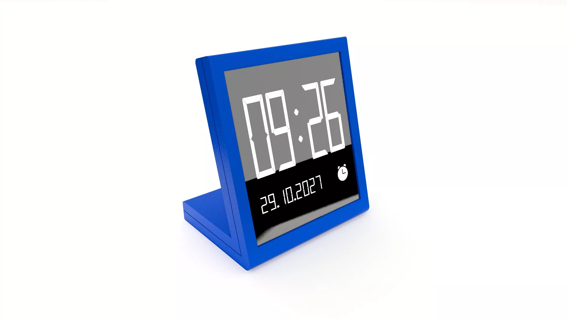 DESKTOP CLOCK 04 Low-poly 3D model