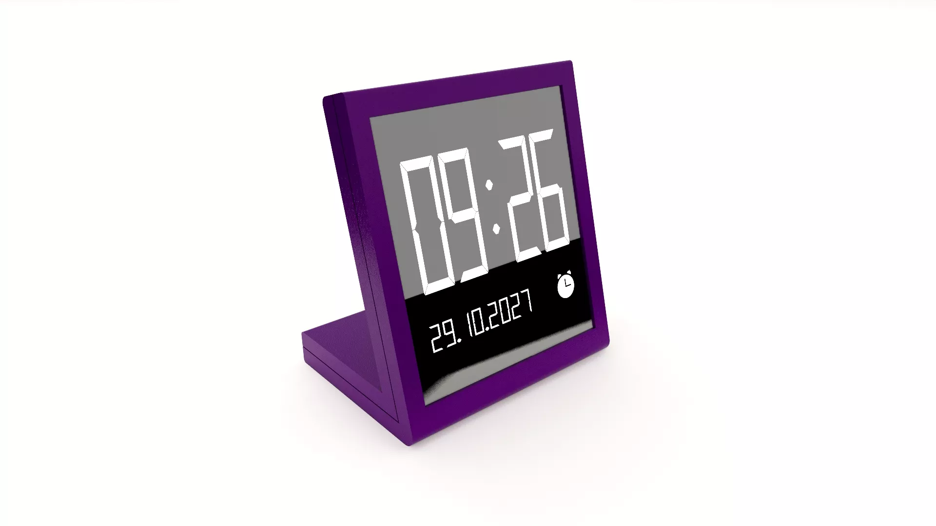 DESKTOP CLOCK 03 Low-poly 3D model