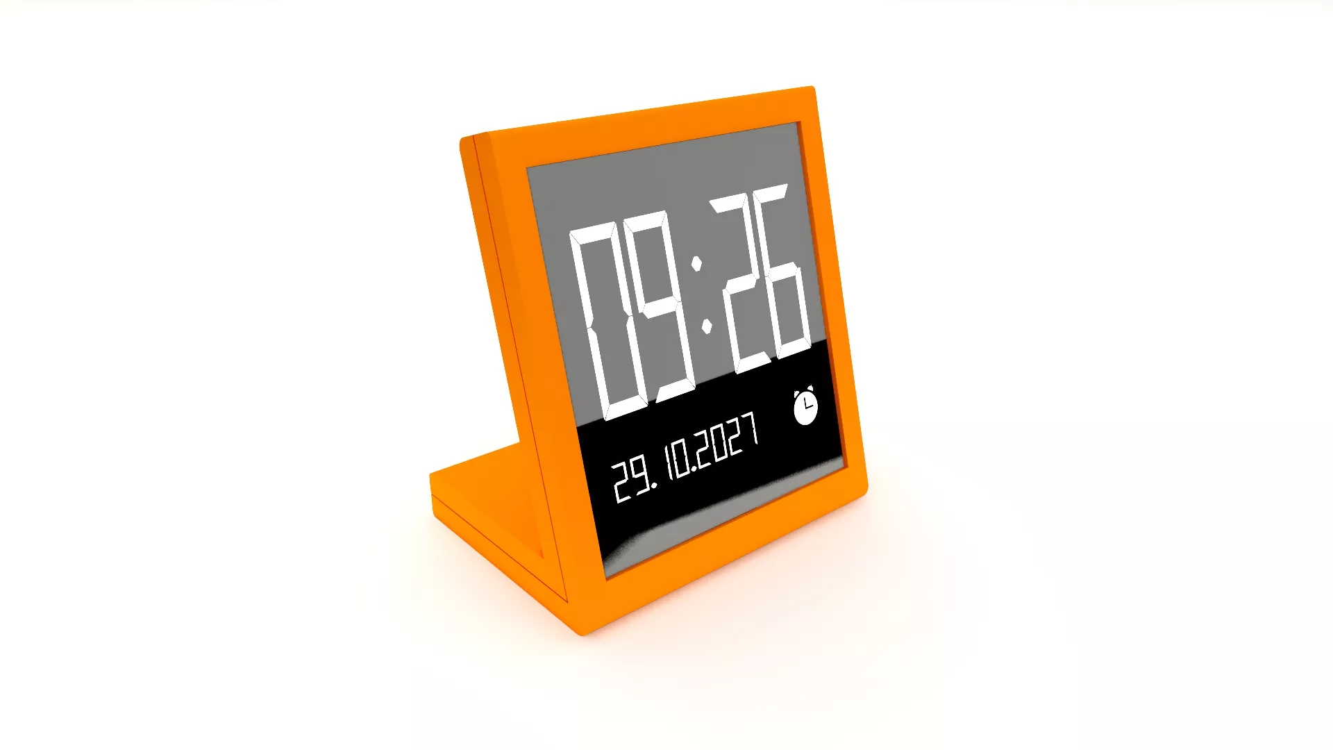 DESKTOP CLOCK 06 Low-poly 3D model