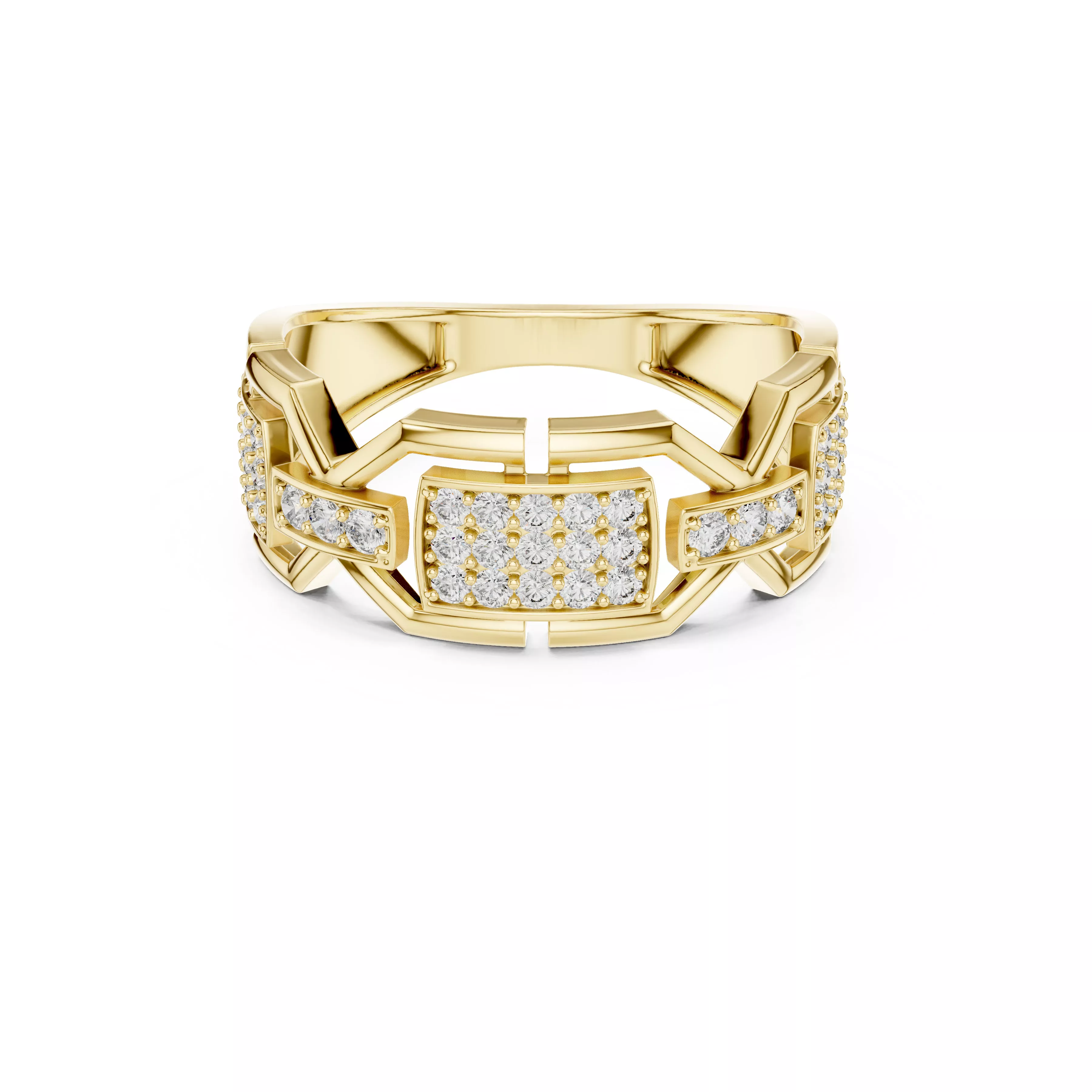 Buy Diamond Ring CAD Engagement Wedding Jewelry STL 3DM R2275 3D print model