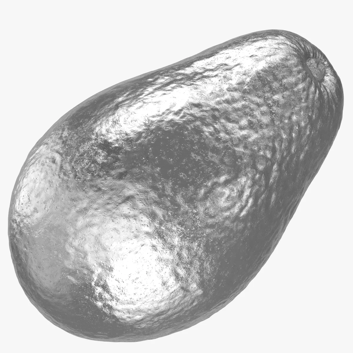Avocado Hass 03 Silver 3D model