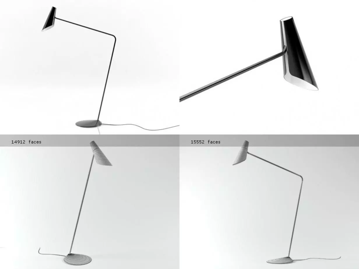 ICono wall lamp with light 3D model_2