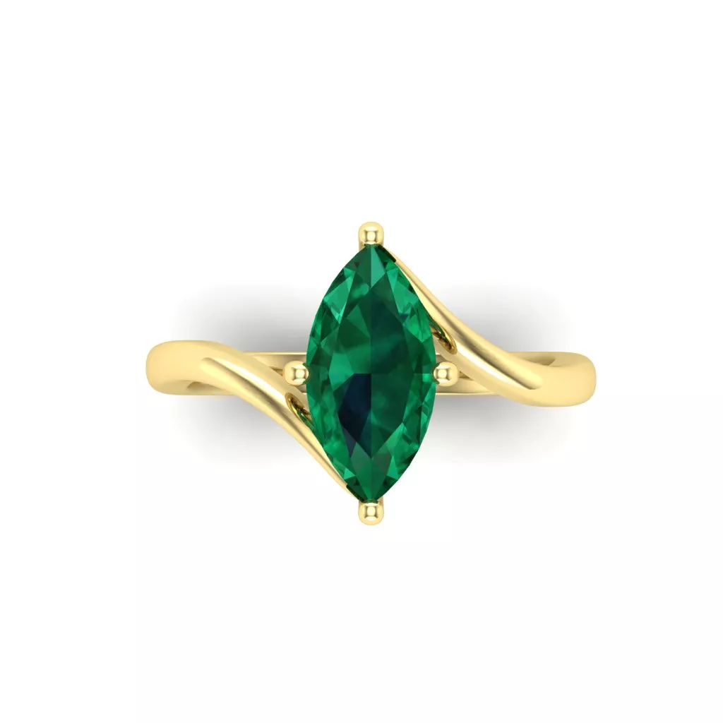 Marquise By Pass Ring 3DM 3D print model