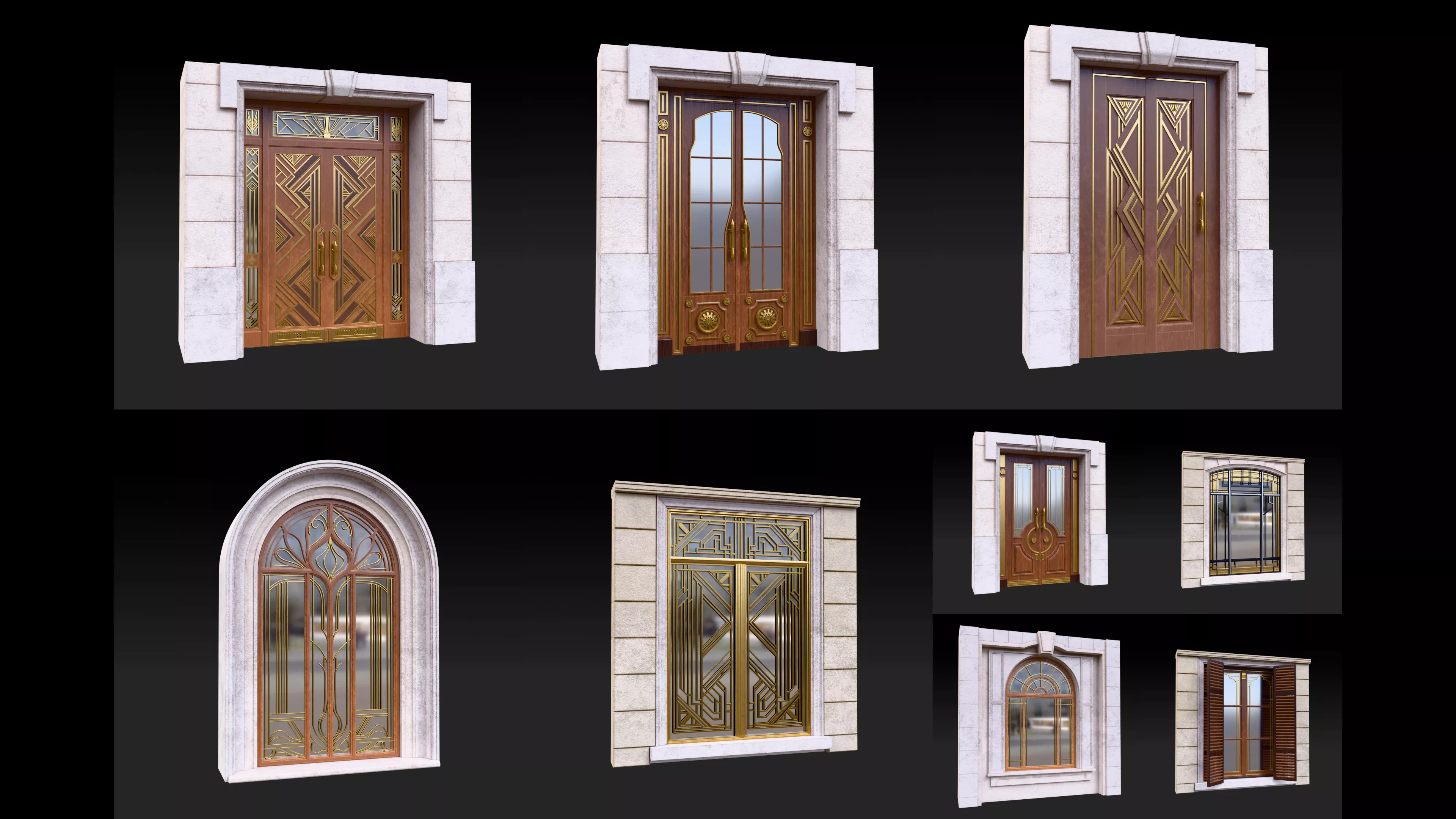 FREE CC0 Classic Windows Asset Pack Free 3D model