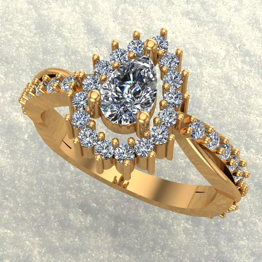 Diamond Ring 3D print model