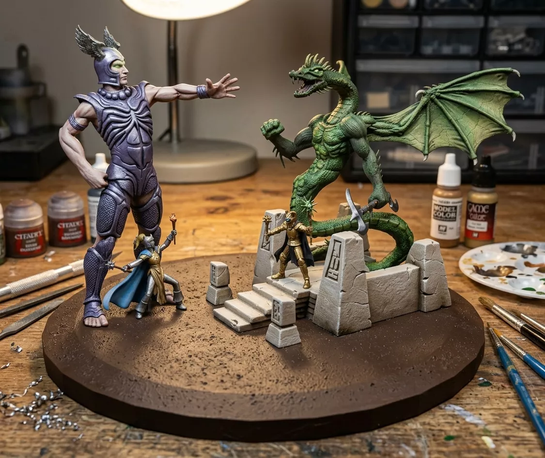 Deities and Demigods Classic 1980 ADND Cover Diorama 3D print model