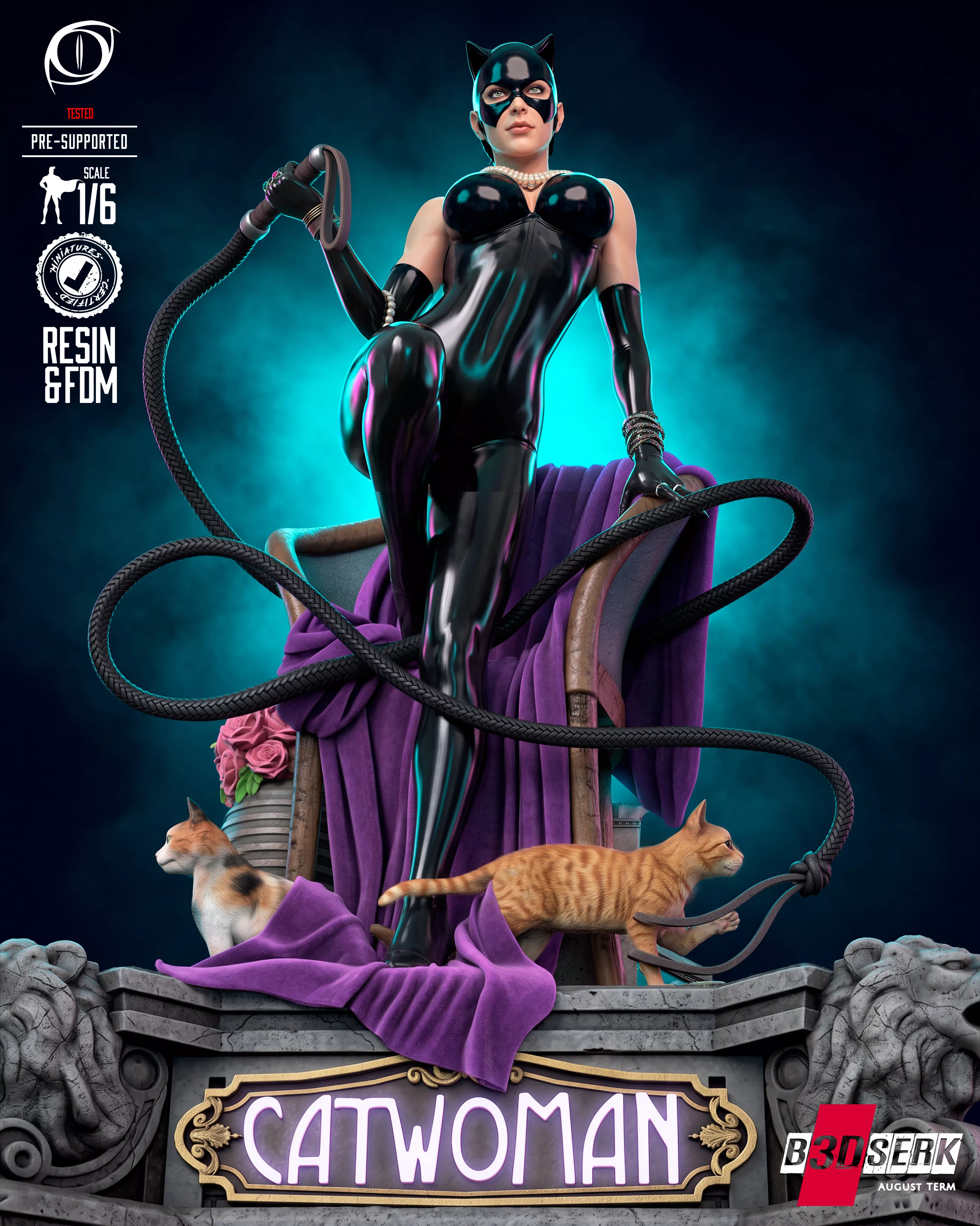 B3DSERK Catwoman Sculpture 3D print model
